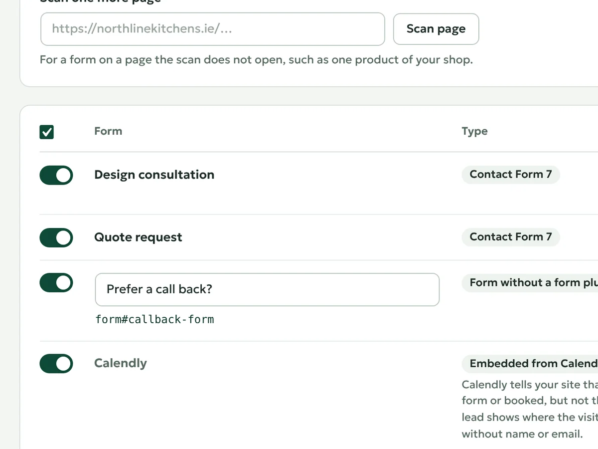 Check your forms